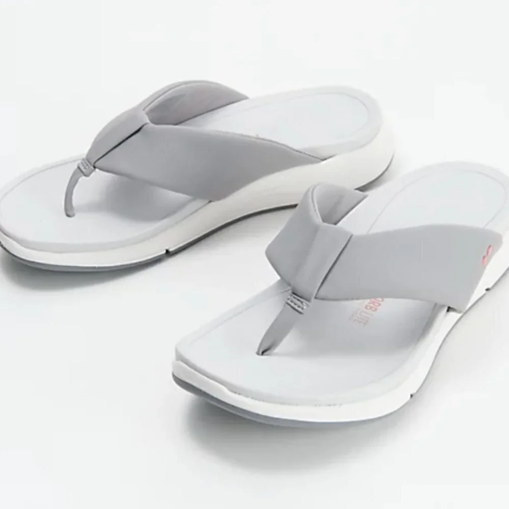 Ryka Soft Toe Dual-Density Thong Sandals Timid (WIDE)